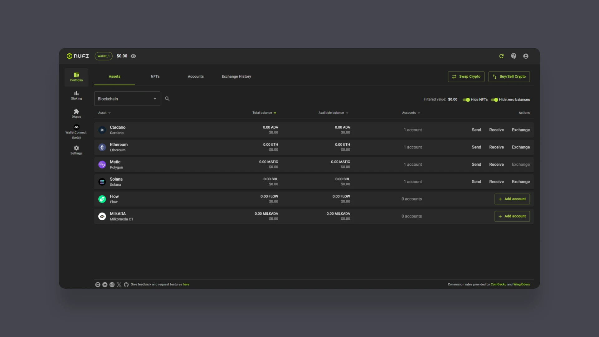 Multi-chain Portfolio Dashboard